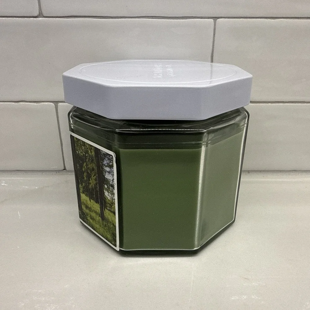 Scentworx 14.5 oz Evergreen Fir 3-Wick Jar Candle by Slatkin & Co Fast Shipping